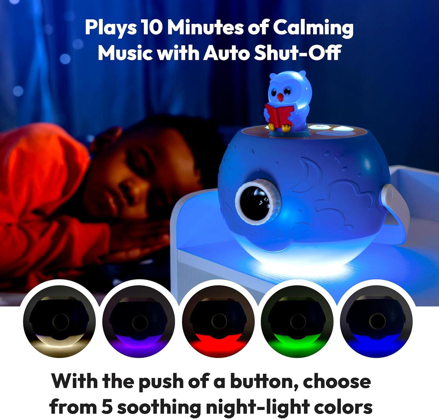 Kids Book Projector – 5 Daniel Tiger & 5 Classic Read-Aloud Stories, 10 Songs & Night Light &