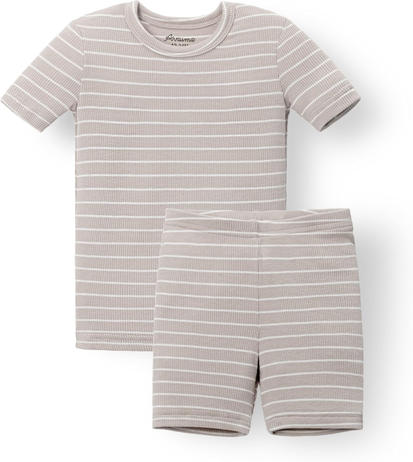 AVAUMA Stripe Pattern Baby Boys Girls Pajama Set Kids Toddler Snug fit Ribbed Sleepwear pjs for