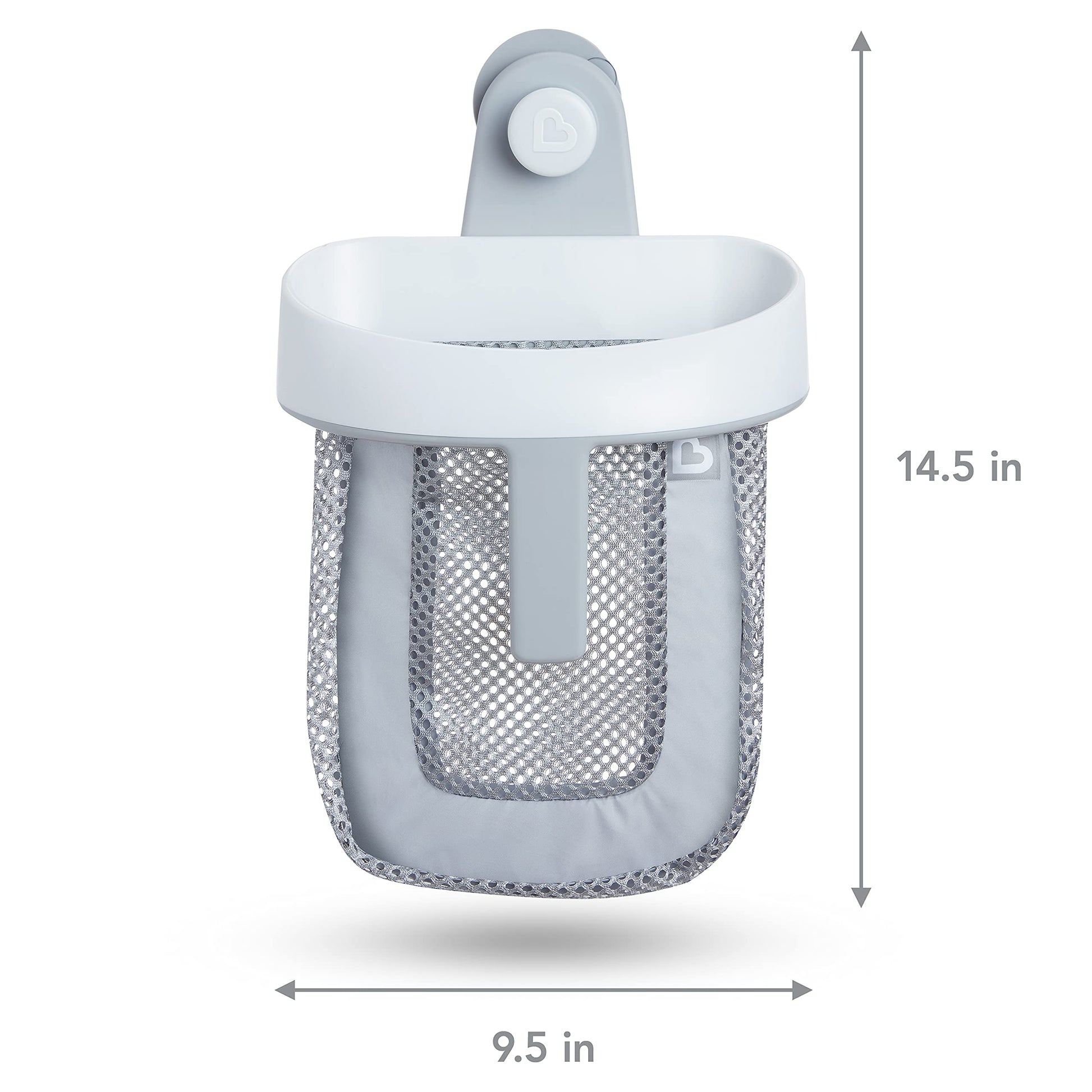 Munchkin Super Scoop Hanging Bath Toy Organizer, Grey