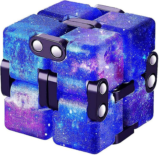 1 Packs Infinity Cube Toy Stress Relieving Fidgeting Game for Kids and Adults,Cute Mini Unique