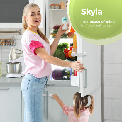 Baby Proofing Child Safety Locks (16 Pack) by Skyla Homes - The Safest, Quickest and Easiest 3M