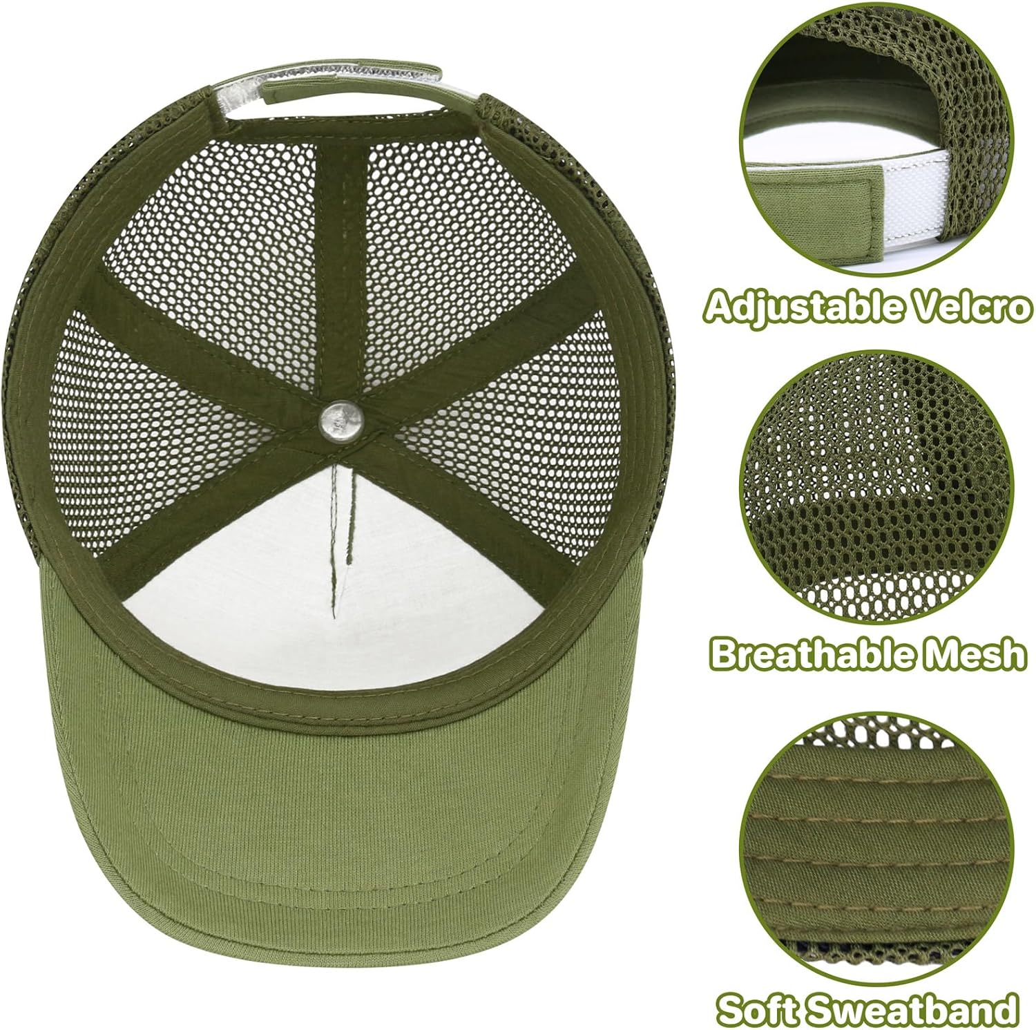 qikqik Baby Baseball Cap Toddler Baseball Hat with Mesh Infant Sun Hat UPF 50+ Baby Ball Cap