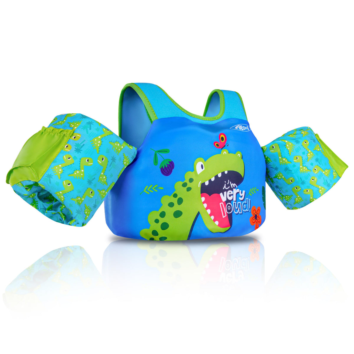 AEOCOO Puddle Float Jumper 20-30 Pounds, Toddler Swim Vest for 1-2 Years Old, Pool Floats with