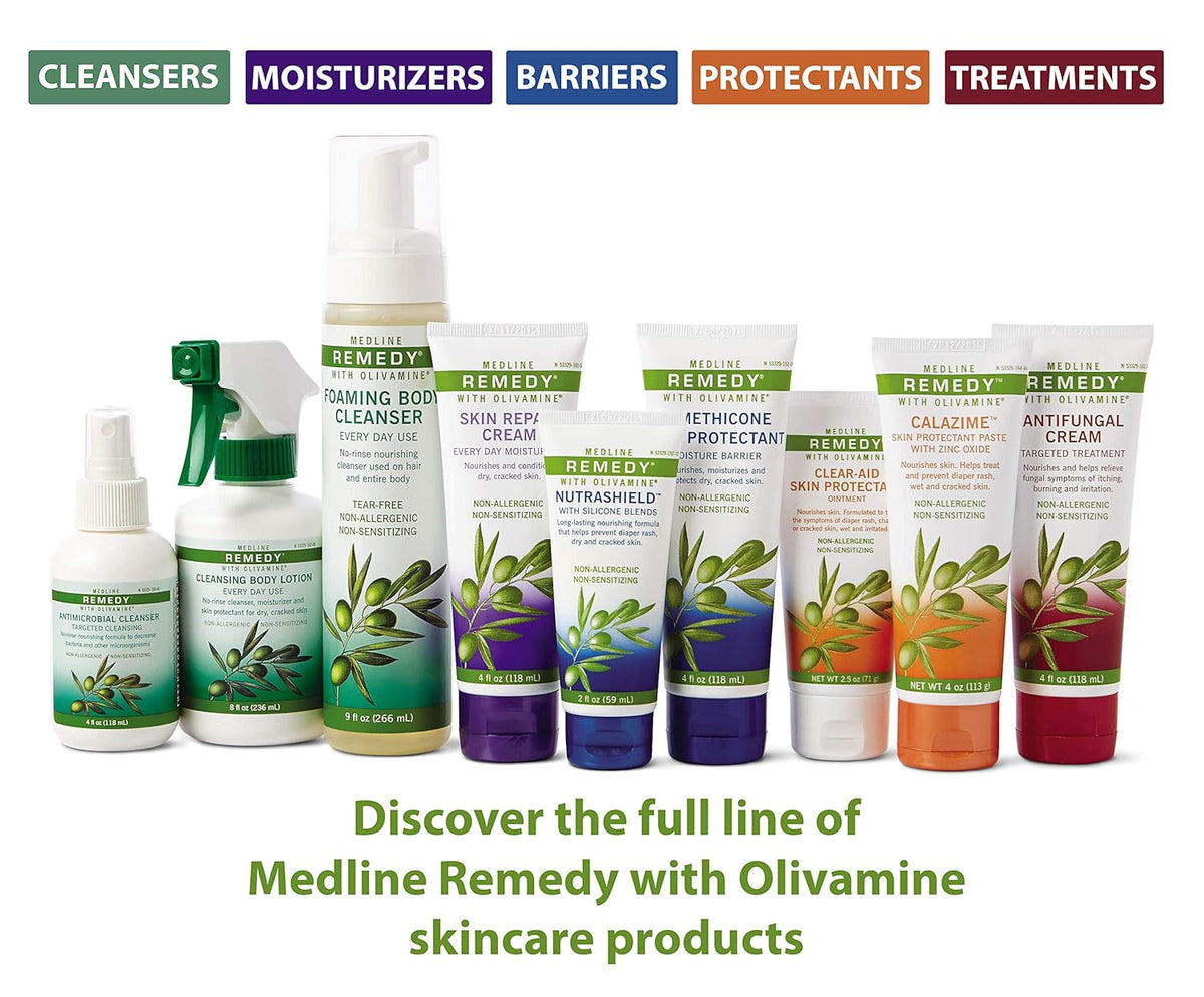 Medline Remedy Olivamine Calazime Skin Protectant Paste Cream, Used with Dry Chapped from Diaper