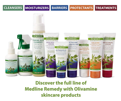 Medline Remedy Olivamine Calazime Skin Protectant Paste Cream, Used with Dry Chapped from Diaper