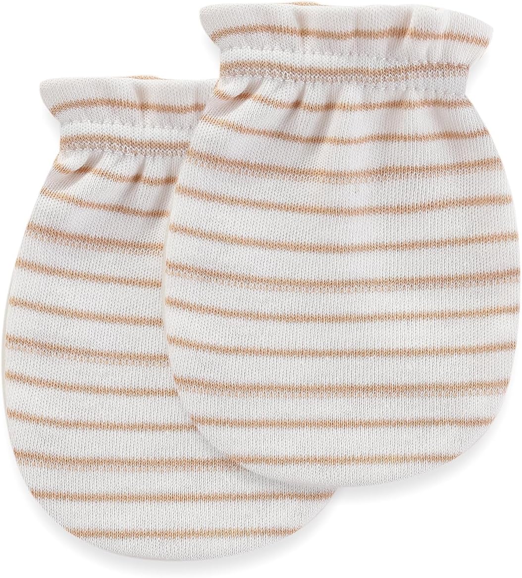 Newborn Baby Boy Girl Caps Mittens Socks Set Cotton Baby Essentials Accessories (Hats+Gloves+Socks)