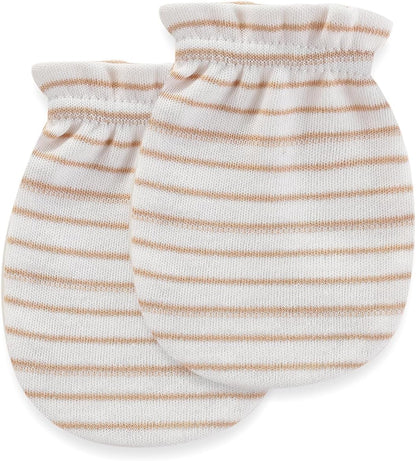 Newborn Baby Boy Girl Caps Mittens Socks Set Cotton Baby Essentials Accessories (Hats+Gloves+Socks)