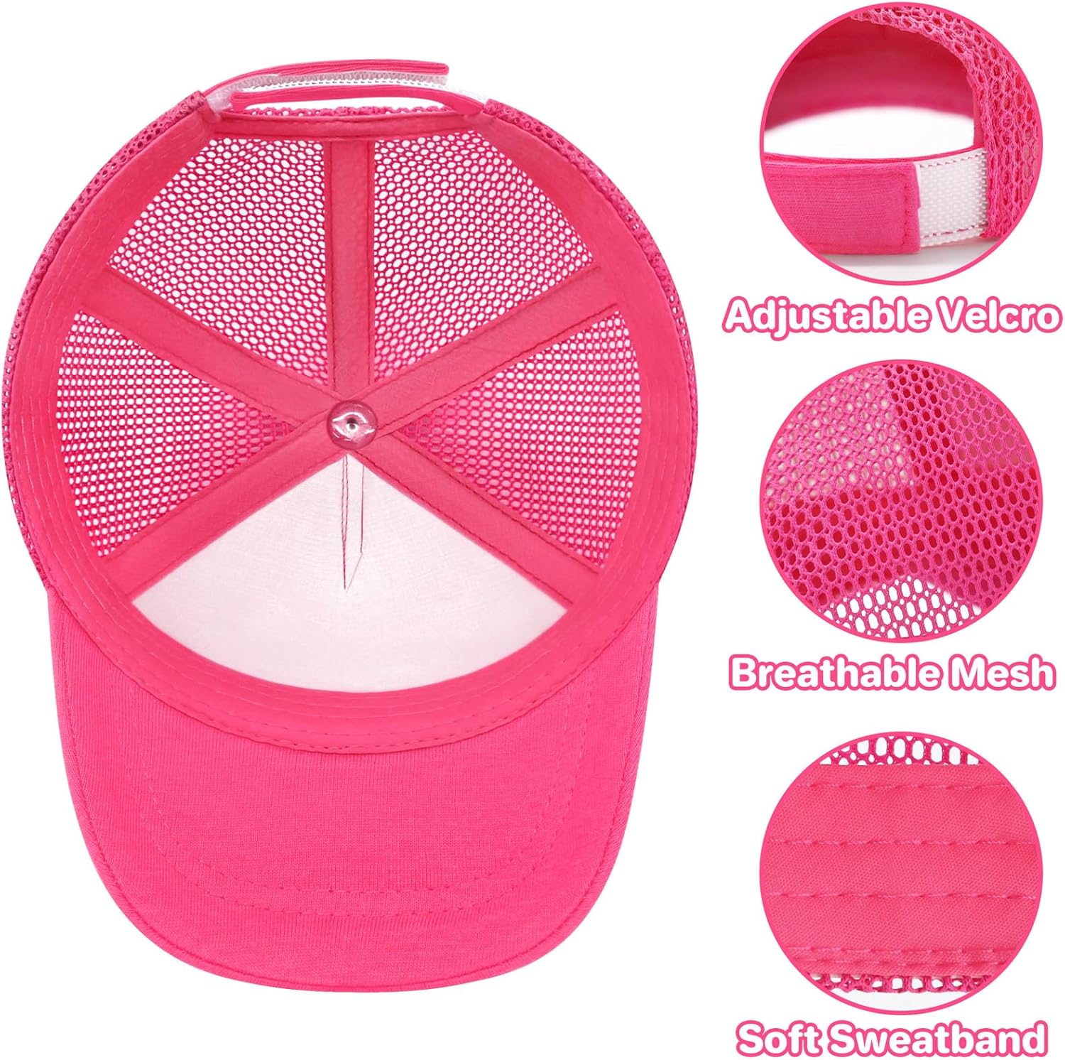 qikqik Baby Baseball Cap Toddler Baseball Hat with Mesh Infant Sun Hat UPF 50+ Baby Ball Cap