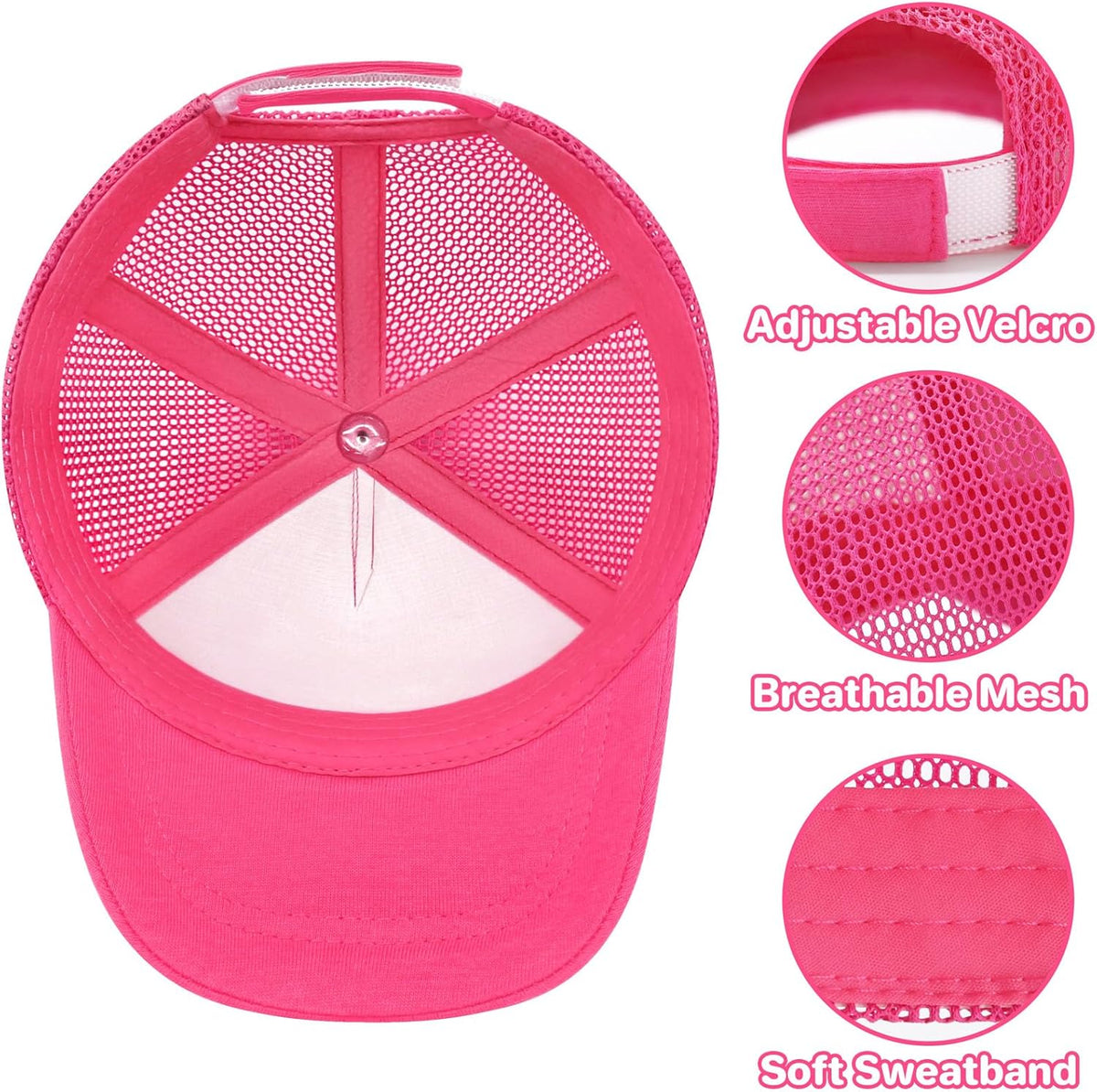 qikqik Baby Baseball Cap Toddler Baseball Hat with Mesh Infant Sun Hat UPF 50+ Baby Ball Cap