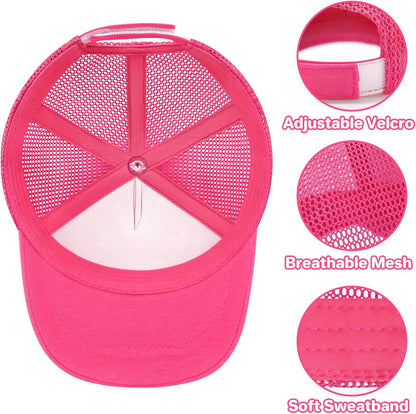 qikqik Baby Baseball Cap Toddler Baseball Hat with Mesh Infant Sun Hat UPF 50+ Baby Ball Cap