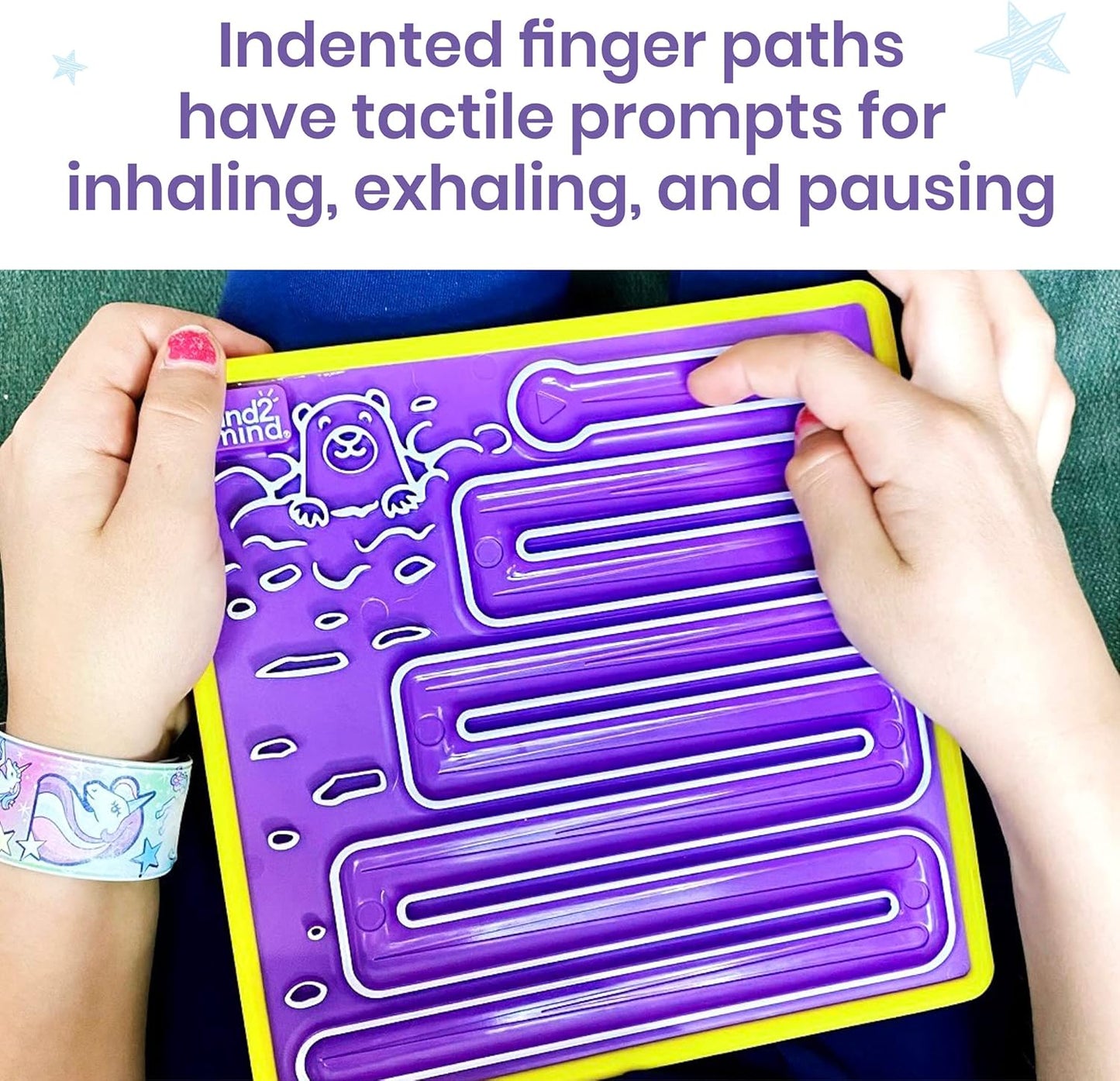 hand2mind Mindful Maze Boards, Tactile Sensory Toys for Toddlers, Anxiety Relief Items, Calm Down