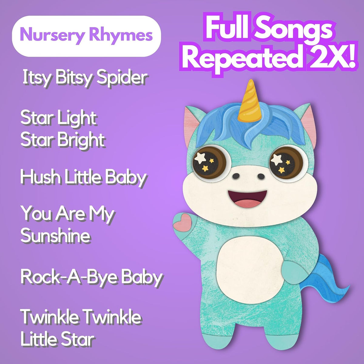 Nursery Rhymes: Musical Toys & Interactive Sound Book for Toddlers 1-3, Baby’s First Year Music