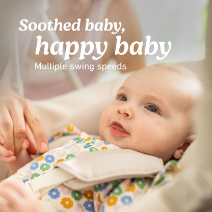 Graco Slim Spaces Compact Baby Swing - Indoor Infant Swing, Baby Registry Must Have, Gifts for New