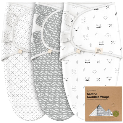 KeaBabies 3-Pack Organic Baby Swaddle Sleep Sacks - Swaddles for Newborns, Infant 0-3 Months, Baby