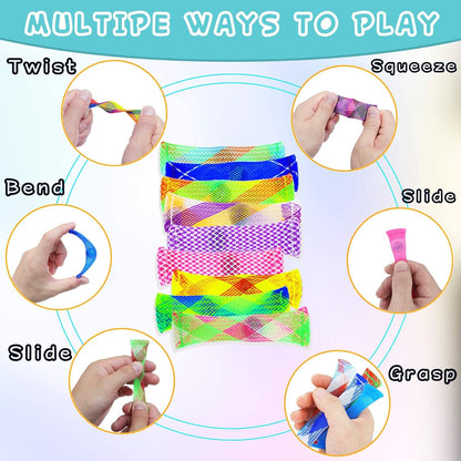 42 Pack Mixed Color Marble Mesh Fidget Toys,FIDGET TOY Stress Relieve toy, Focus Enhance, Marble