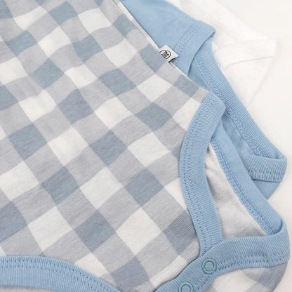 HonestBaby unisex-baby 3-pack Long Sleeve Side-snap Kimono Bodysuits Organic Cotton for Infant Baby