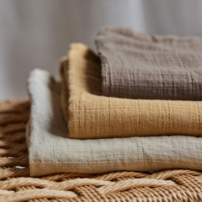 Swaddle - 100% Organic Cotton - Muslin Swaddle Blankets for Newborn, 47" x 47" 2-Pack (Autumn
