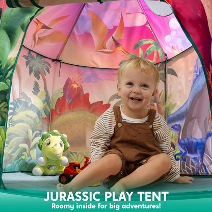 JOYIN Dinosaur Play Tent for Kids, Pop Up Play Tent for Boys & Girls, Kids Indoor Outdoor Dinosaur