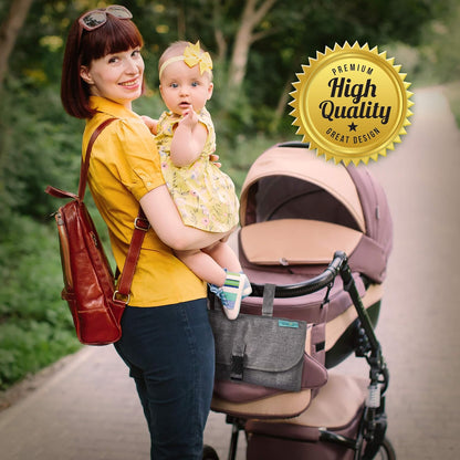 Kopi Baby Portable Diaper Changing Pad - Baby Diaper Changer Travel Bag with Wipes Pocket, Smart