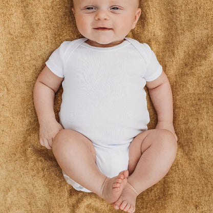 HonestBaby unisex-baby 10-pack Short Sleeve Bodysuits One-piece 100% Organic Cotton for Infant Baby
