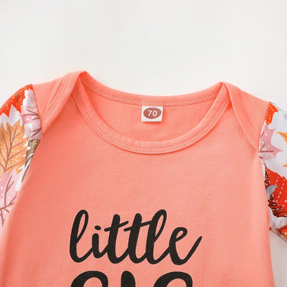 AMAWMW Newborn Baby Girl Little Sister Sleeper Gown Stripe Long Sleeve Nightgown Pajamas Gifts