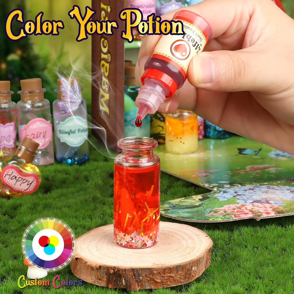 Fairy Magic Kit for Kids with 22PCS Potion Bottles, Potions Making Craft Kit - Gift for Christmas