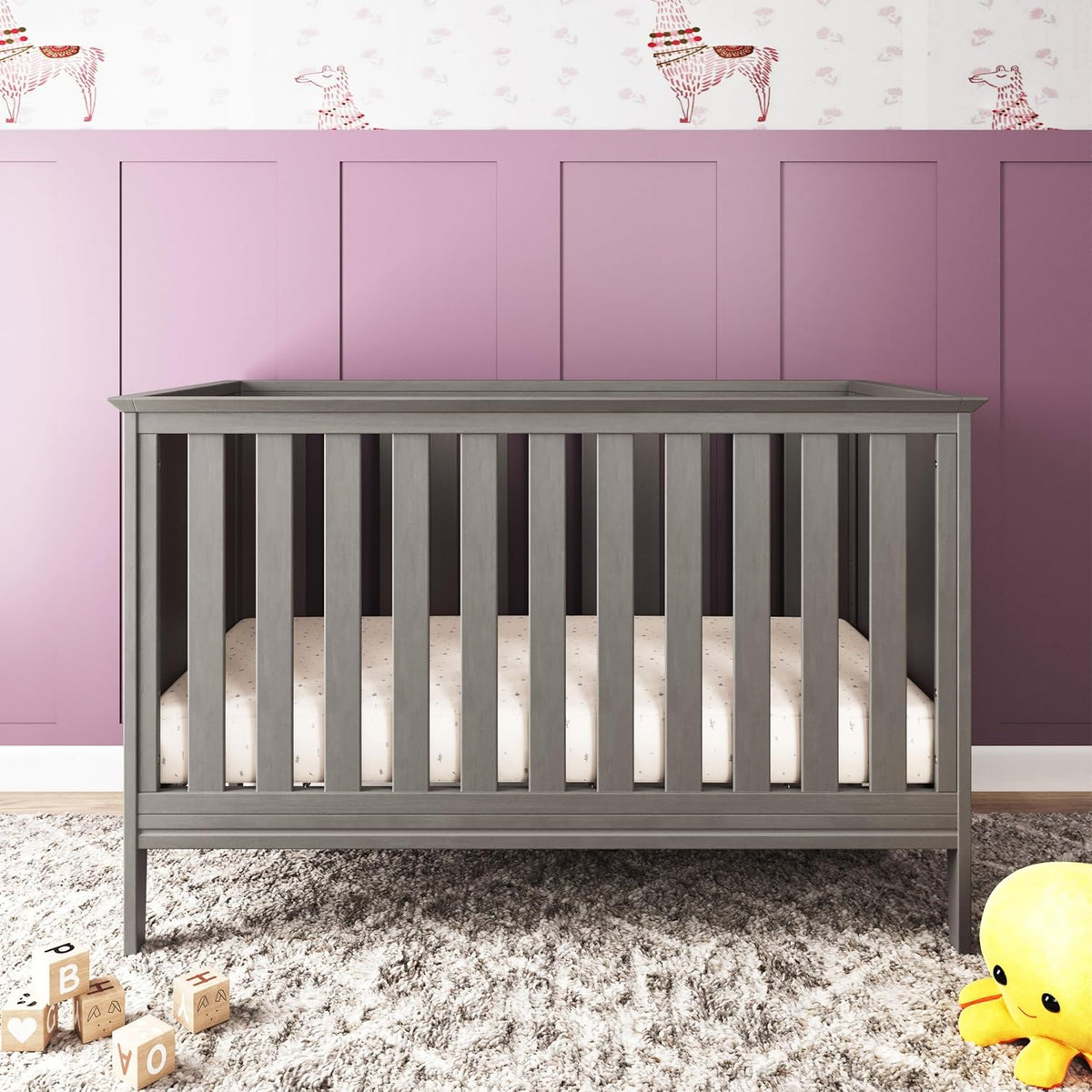 Child Craft Atwood 3-in-1 Convertible Crib, Baby Crib Converts to Day Bed, Toddler Bed, 3
