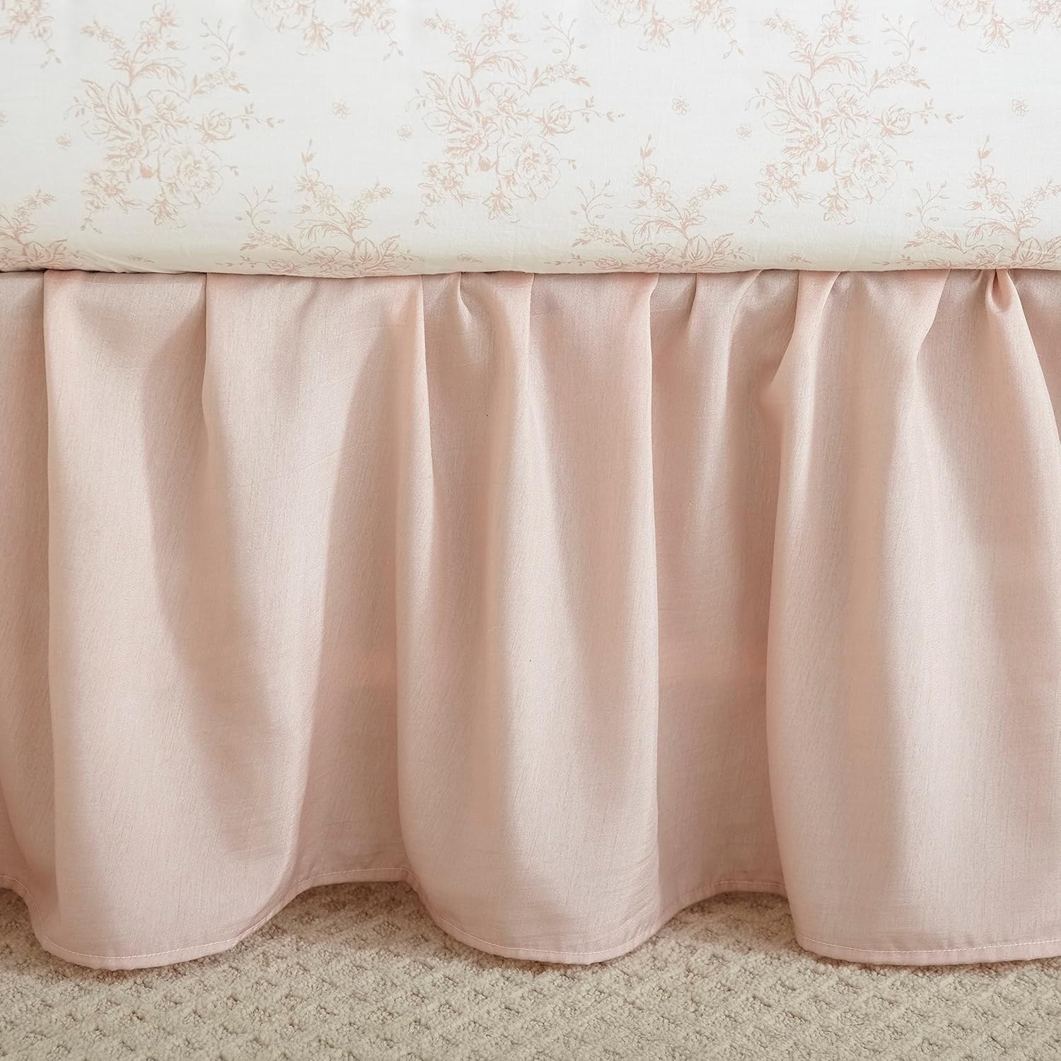 Levtex Baby - Heritage Crib Bed Set - Baby Nursery Set - Blush Velvet - Rich Velvet - 4 Piece Set