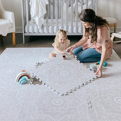 Baby Play Mats for Floor - Layla (4x6ft) - Premium EVA Foam Play Mat for Babies & Toddlers