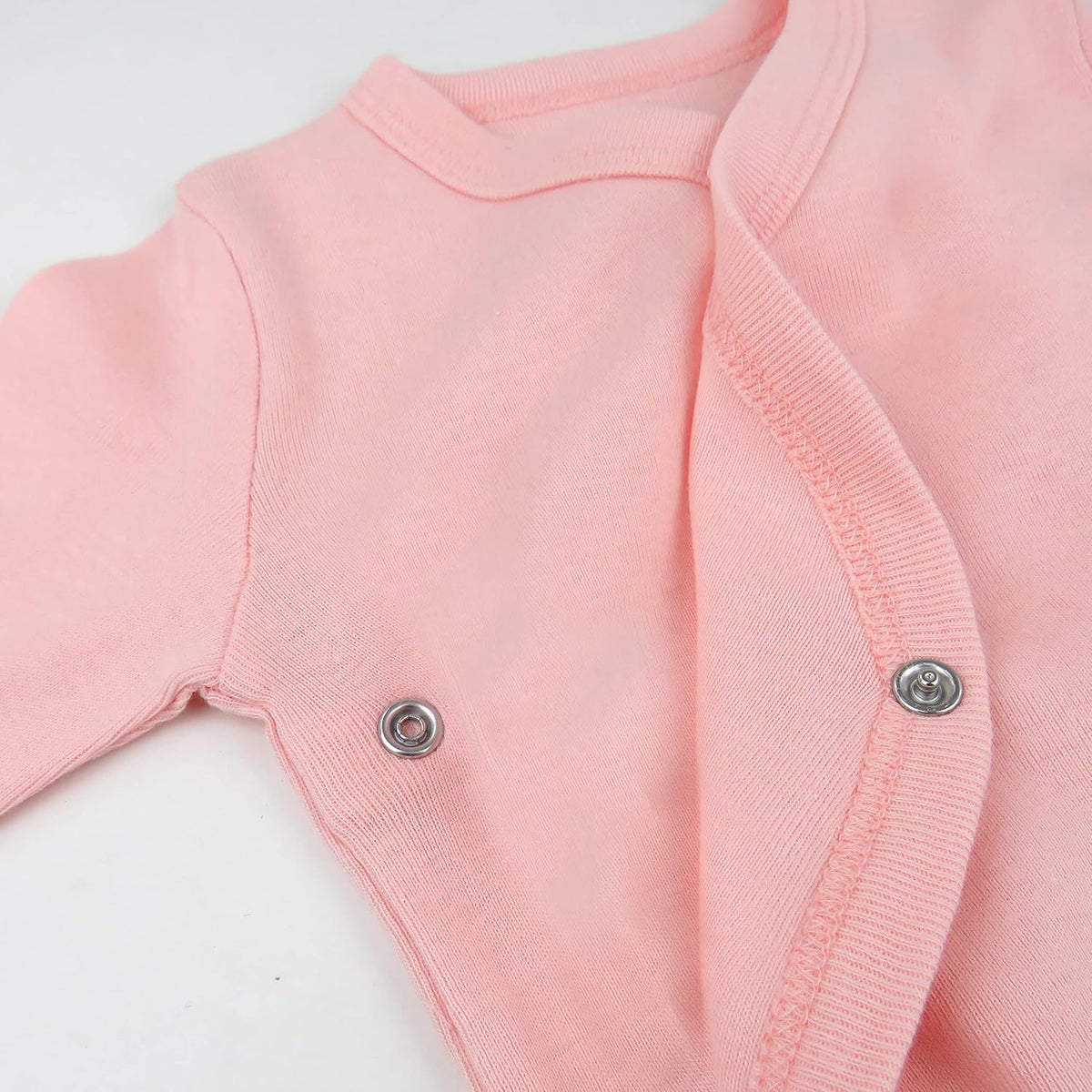 HonestBaby unisex-baby 3-pack Long Sleeve Side-snap Kimono Bodysuits Organic Cotton for Infant Baby