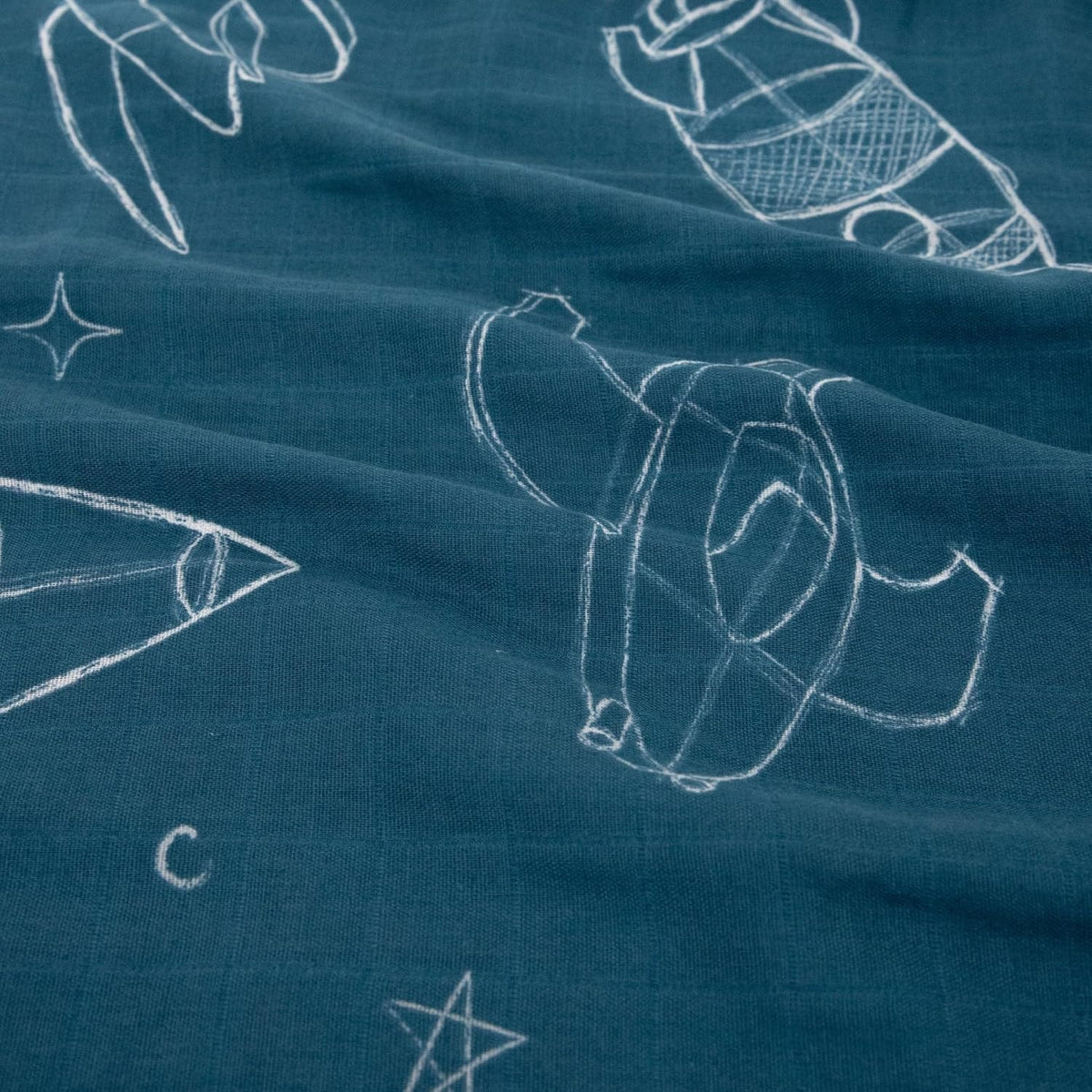 Little Unicorn Standard Pillowcase 2 Pack | Super Soft & Breathable Muslin Fabric | Snug Envelope