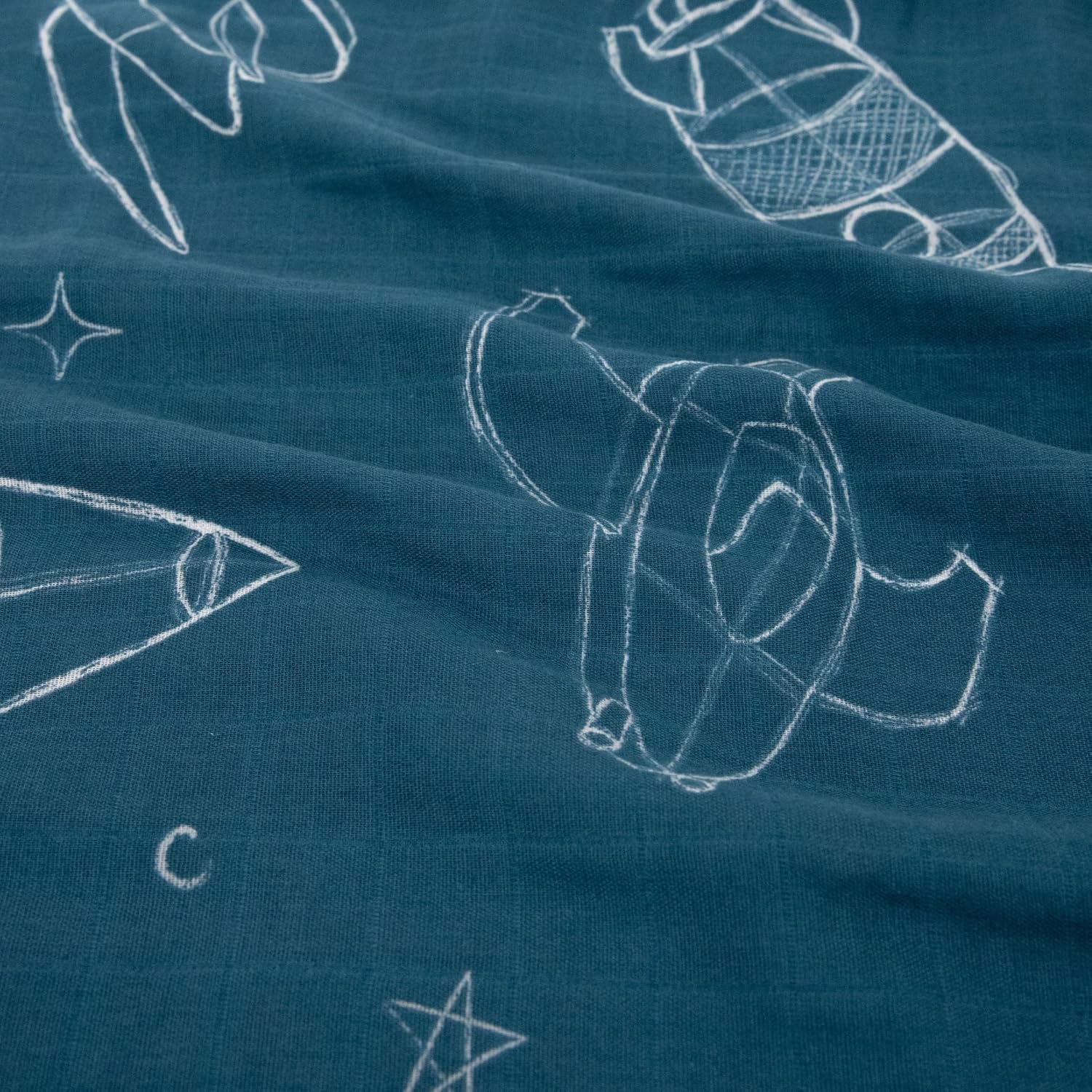 Little Unicorn Standard Pillowcase 2 Pack | Super Soft & Breathable Muslin Fabric | Snug Envelope