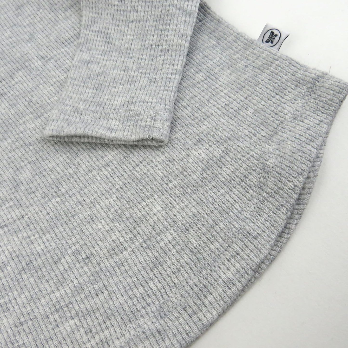 HonestBaby 5-pack Waffle Henley Long Sleeve Shirts 100% Organic Cotton for Infant Baby and Toddler