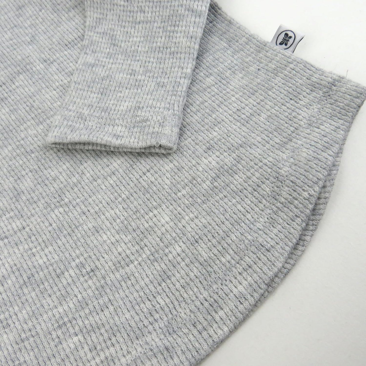 HonestBaby 5-pack Waffle Henley Long Sleeve Shirts 100% Organic Cotton for Infant Baby and Toddler