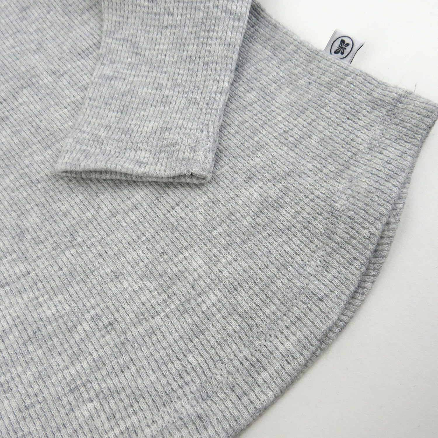 HonestBaby 5-pack Waffle Henley Long Sleeve Shirts 100% Organic Cotton for Infant Baby and Toddler