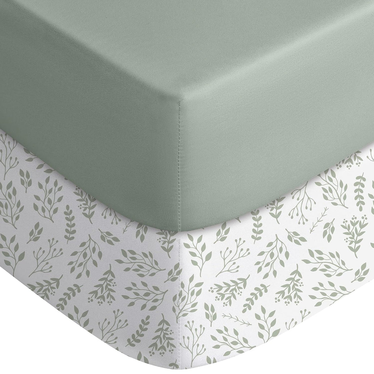 Yoofoss Baby Crib Sheets for Boys Girls, Fitted Crib Sheet 2 Pack for Standard Crib and Toddler