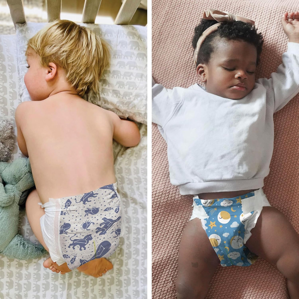 The Honest Company Clean Conscious Overnight Diapers for Sensitive Skin | Hypoallergenic, Fragrance