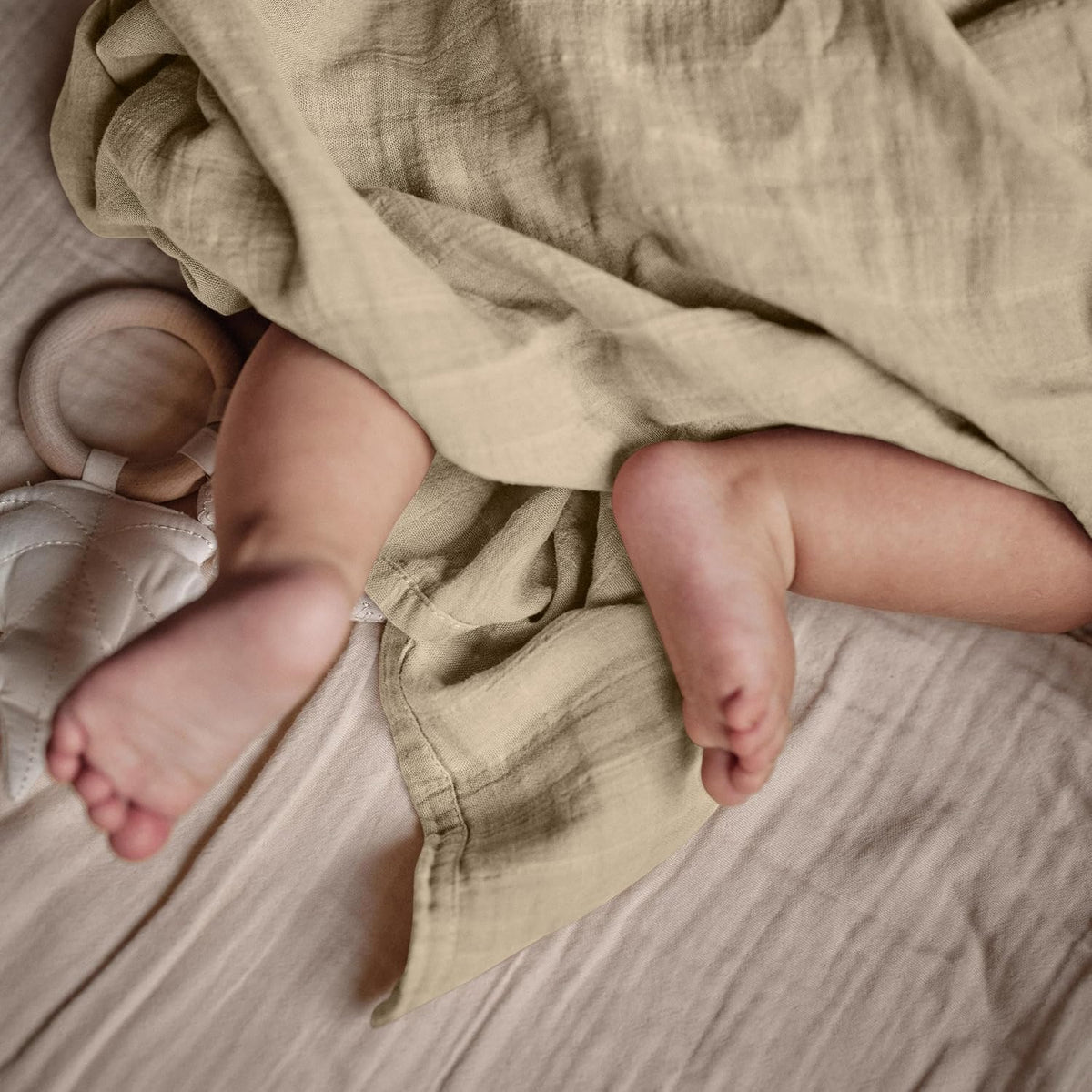 Swaddle - 100% Organic Cotton - Muslin Swaddle Blankets for Newborn, 47" x 47" 2-Pack