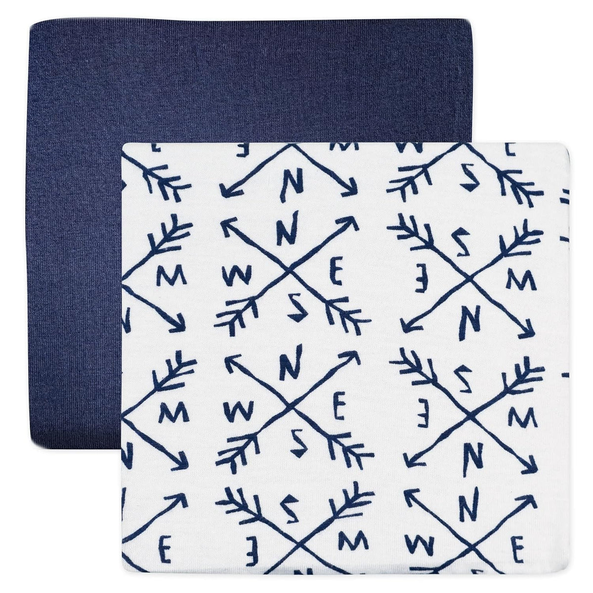 HonestBaby unisex baby Organic Cotton Changing Pad Covers (Set of Two) Winter Accessory Set