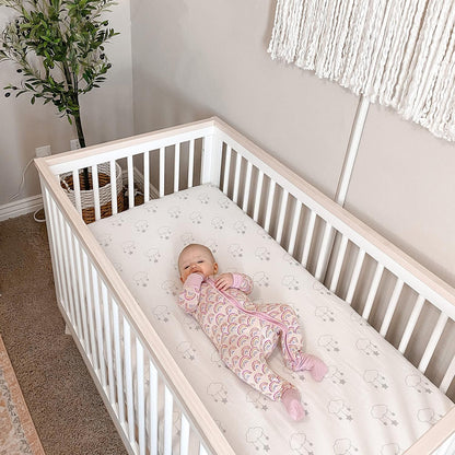 Newton Baby Mini Crib Fitted Sheets (2-Pack) | Organic Muslin Cotton, Breathable & Soft Baby
