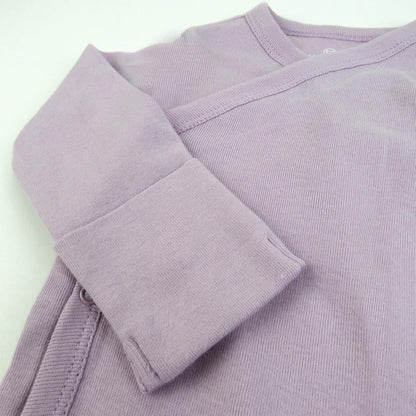 HonestBaby unisex-baby 3-pack Long Sleeve Side-snap Kimono Bodysuits Organic Cotton for Infant Baby