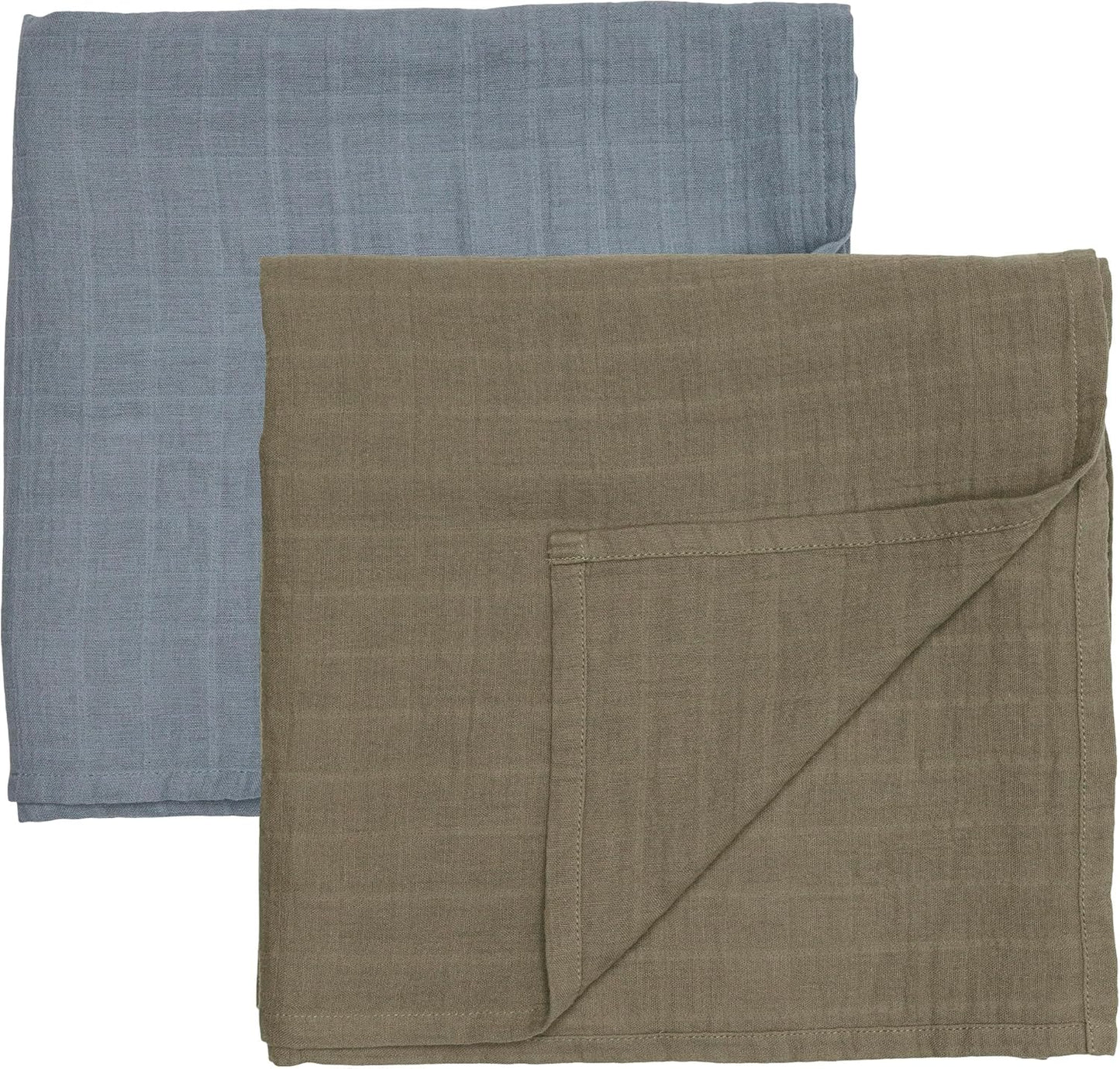 Swaddle - 100% Organic Cotton - Muslin Swaddle Blankets for Newborn, 47" x 47" 2-Pack (Sage