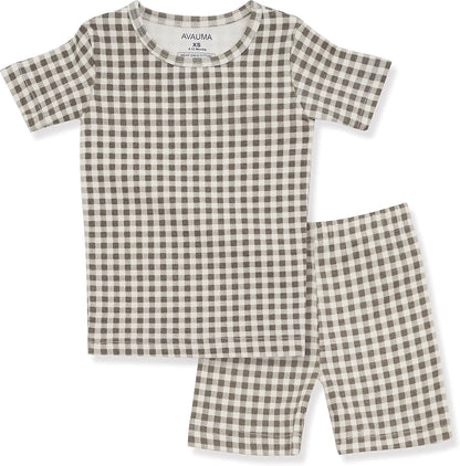 AVAUMA Baby Boys Girls Pajama Set 6M-7T Kids Cute Toddler Snug fit Pattern Design Pjs Cotton