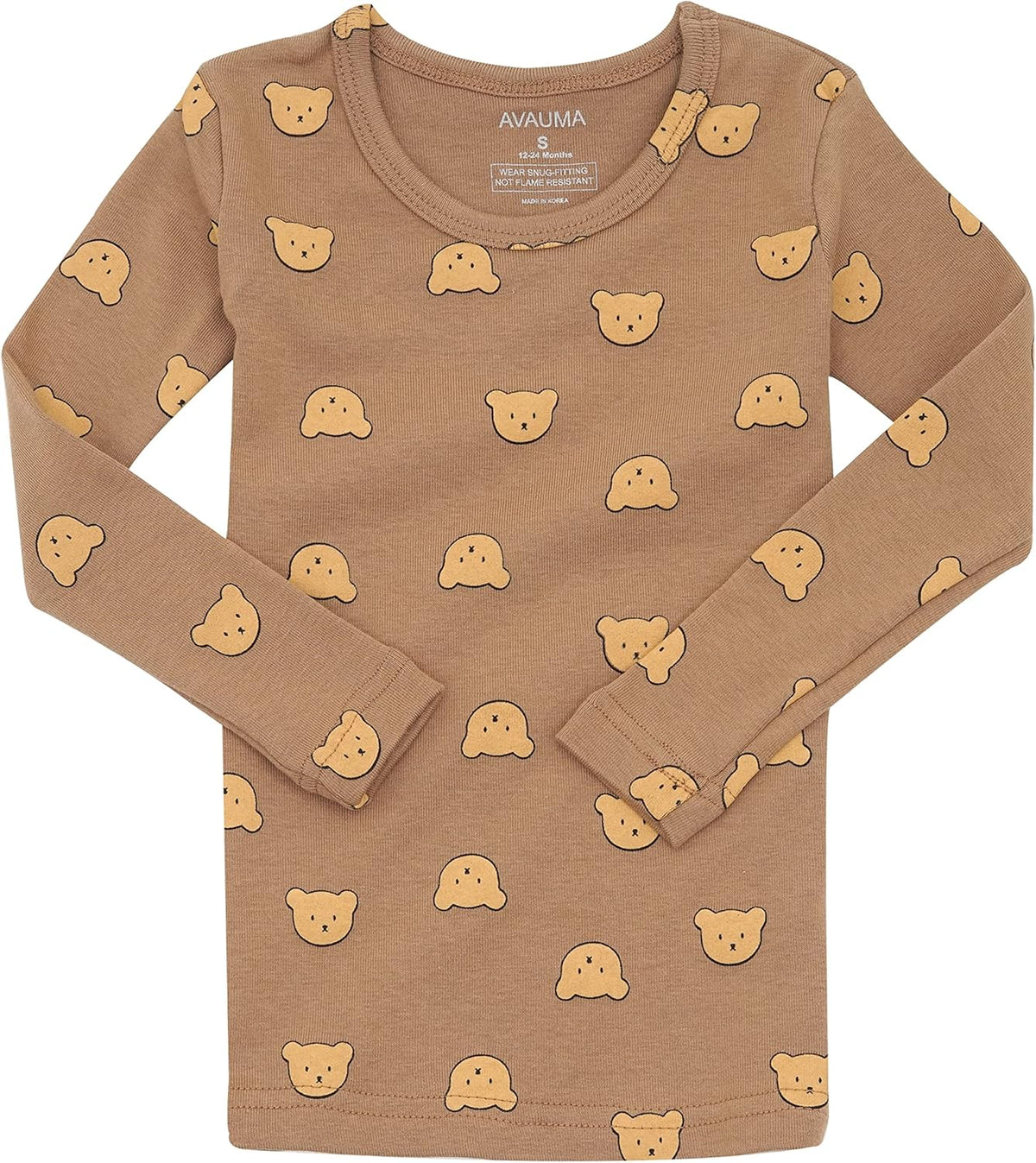 AVAUMA Baby Boys Girls Pajama Set 6M-8T Kids Cute Toddler Snug fit Pjs Cotton Sleepwear