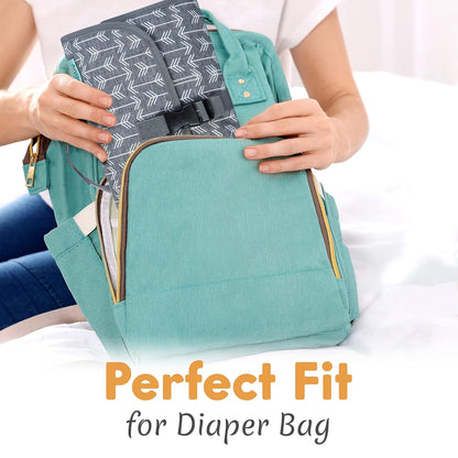 Kopi Baby Portable Diaper Changing Pad - Baby Diaper Changer Travel Bag with Wipes Pocket, Smart
