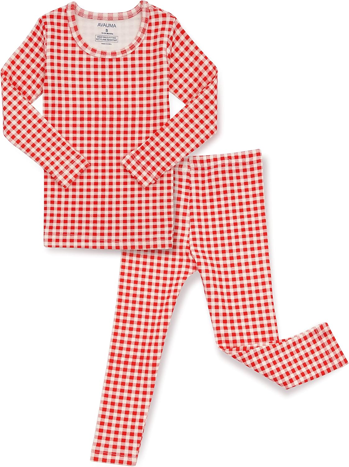 AVAUMA Baby Boys Girls Pajama Set 6M-7T Kids Cute Toddler Snug fit Pattern Design Pjs Cotton