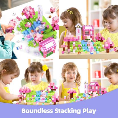GobiDex 100PCS Magnetic Blocks Kid Building Toys for 3+ Years Old Girls, Upgraded STEM Sensory