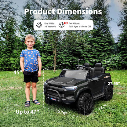 24V 10Ah Ride on Toy for Big Kids, 4WD 2 Seater Electric SUV Kids Car to Drive w/Remote Control