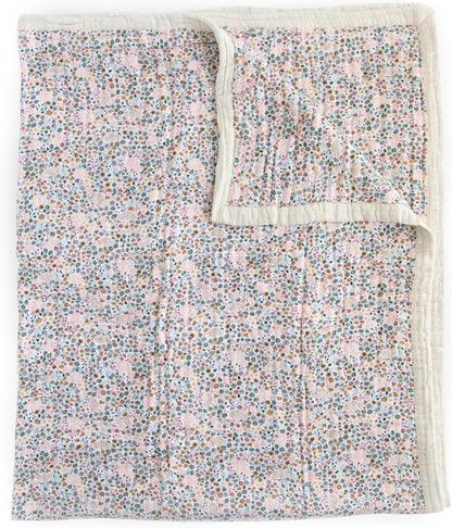 Little Unicorn Premium Quilted Throw | Super Soft, Multi-Layered Muslin XL Blanket| Great for Kids