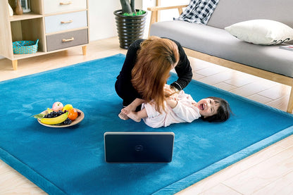 Baby Play Mat, V-mix Handmade weaving Plush Foam Play Crawling Rugs for Baby, Children Play